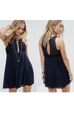 Free People Wherever You Go Mini Dress Size 4. Ultra Feminine, Fairy Core